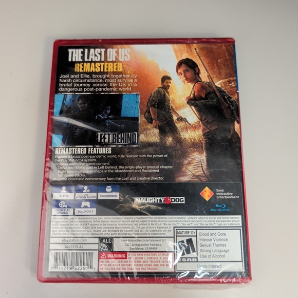 Sony PS4 The Last of Us Remastered - Red and Blue Edition - Picture 2 of 2